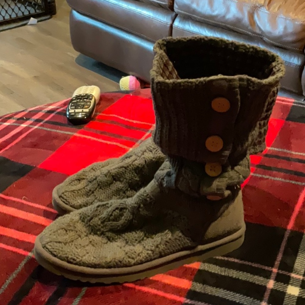 Dark grey knit UGGS - Picture 4 of 7